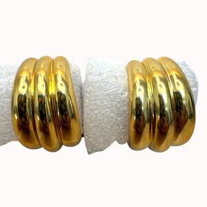 J.Crew Gold-Tone Chunky Hoop Earrings